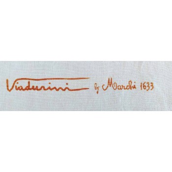 Handgedrukte artistieke katoenen handdoek Uniek Italiaans ambachtelijk stuk