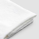 Italiaanse handgemaakte luxe witte zware linnen badhanddoek - Jojoba Viadurini