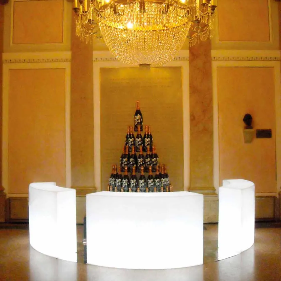 Modulaire heldere toog voor tuin Slide Snack Bar Viadurini