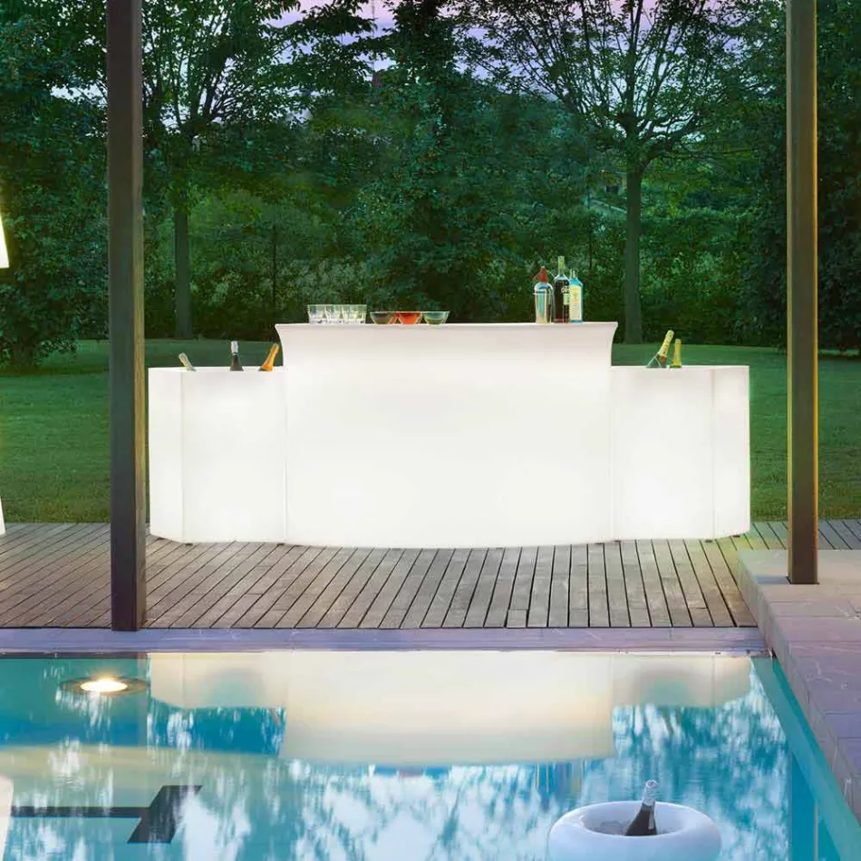 Heldere bar Moderne slide bar gemaakt in Italië Viadurini