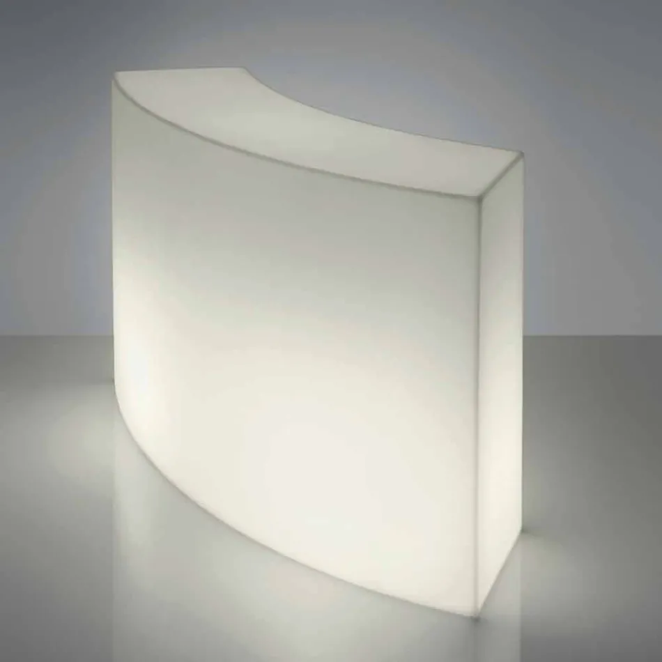 Modulaire toog Slide Snack Witte heldere bar gemaakt in Italië Viadurini