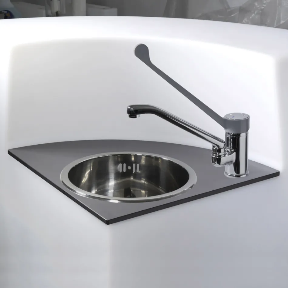 Modulaire toonbank met licht buiten Made in Italy - Mistra Viadurini