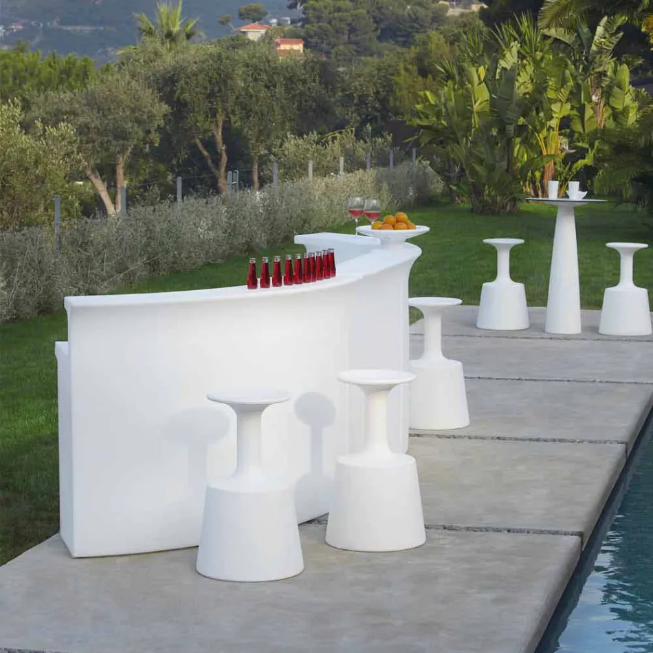 Barkruk in moderne stijl Slide Break Line bright made in Italy Viadurini