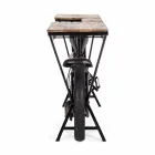 Modern design consolestang in mangohout en stalen motorfiets - sjalot Viadurini