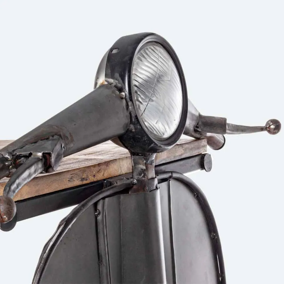 Barconsole in mangohout en Vespa in modern design - sjalot Viadurini