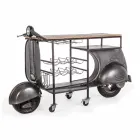 Barconsole in mangohout en Vespa in modern design - sjalot Viadurini