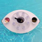 Trona varen witte eco-lederen drijvende bar gemaakt in Italië Viadurini