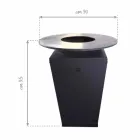 Houtgestookte barbecue met kookplaat en houthoudercompartiment - Ferran Viadurini