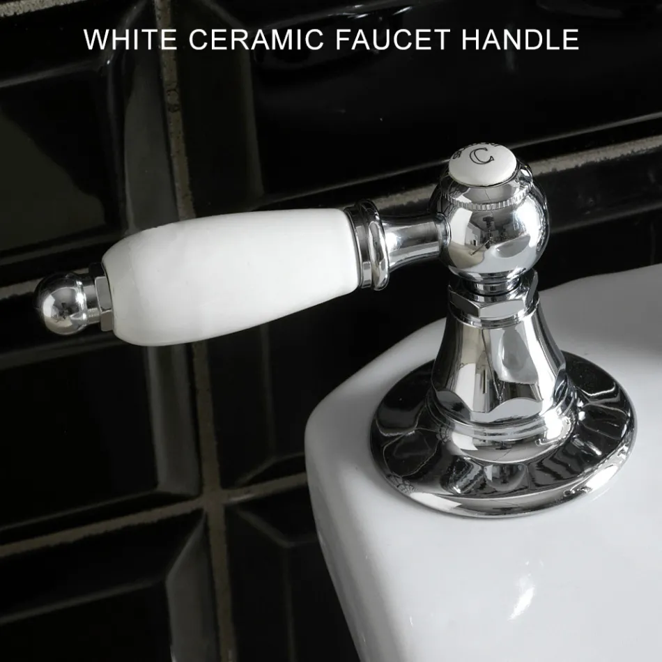 Bidetmengkraan met 3 gaten en interne messing Levering Made in Italy - Noriana Viadurini