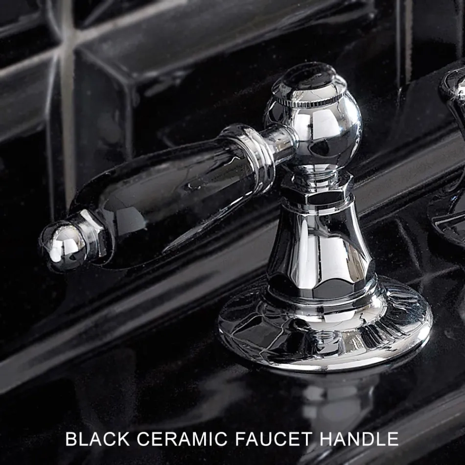 Bidetmengkraan met 3 gaten en interne messing Levering Made in Italy - Noriana Viadurini