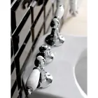 Bidetmengkraan met 3 gaten en interne messing Levering Made in Italy - Noriana Viadurini