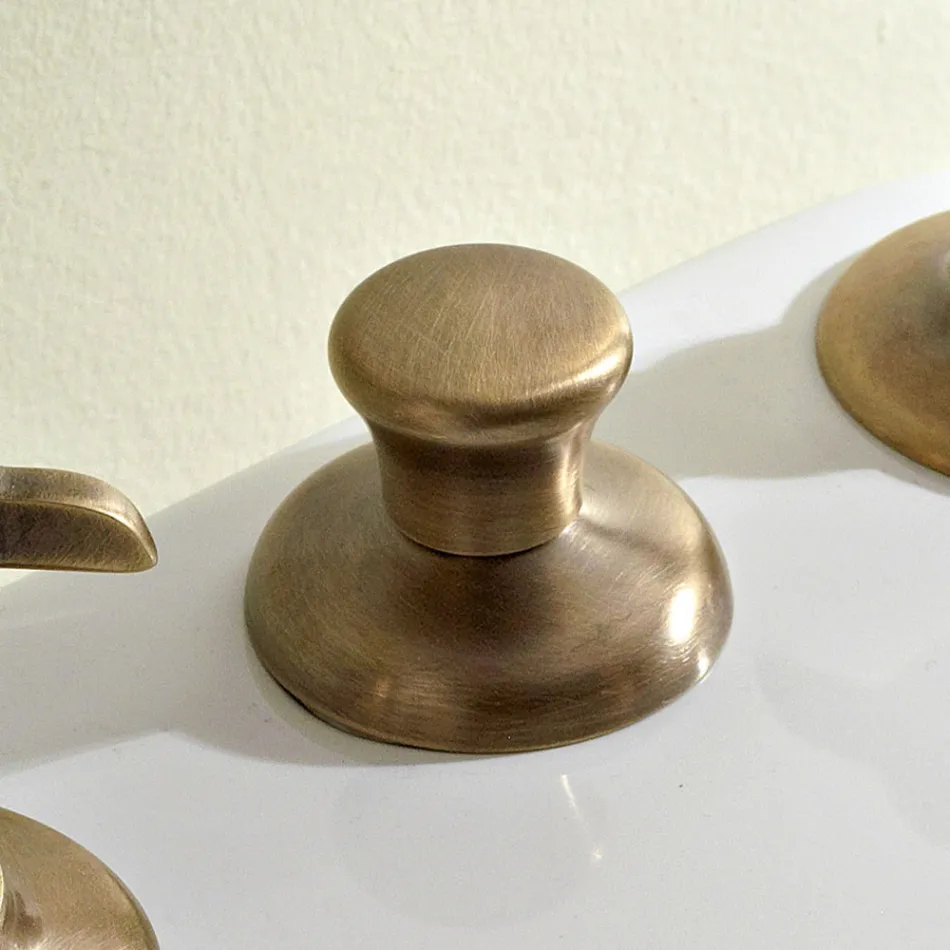 3-gats bidetmengkraan met interne messing levering en vlinderhandgrepen - Miriano Viadurini