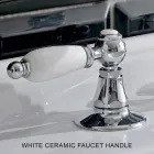 3-gats wastafelmengkraan met messing afvoer Klassieke handgemaakte stijl - Noriana Viadurini