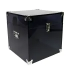 Kofferbak in transparant of gerookt acrylkristal en modern staal - Dante Viadurini