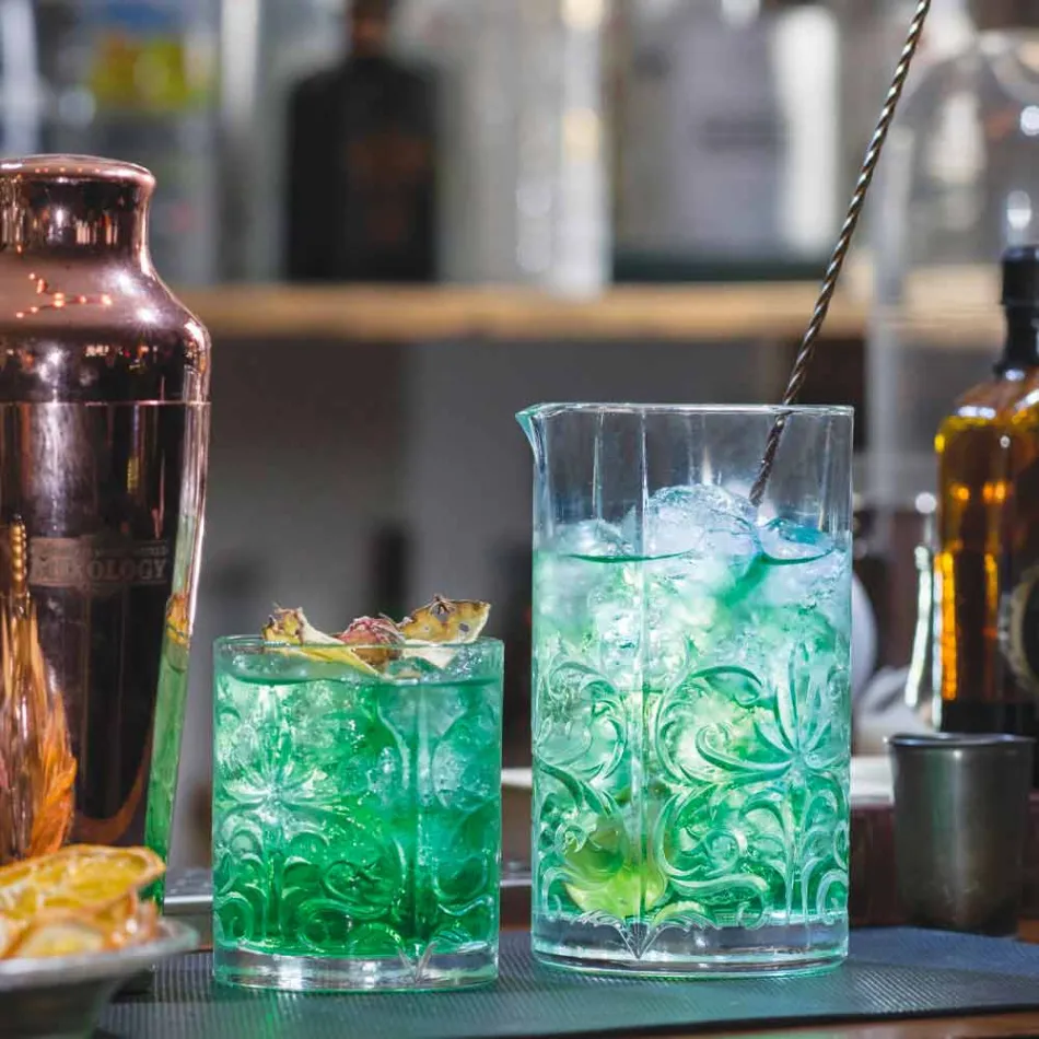 Mengglas met excentrieke decoratie Luxe design 4 stuks - Destino Viadurini