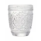 Gedecoreerde Transparante Glazen Waterglazen 12 Stuks - Palazzo Viadurini