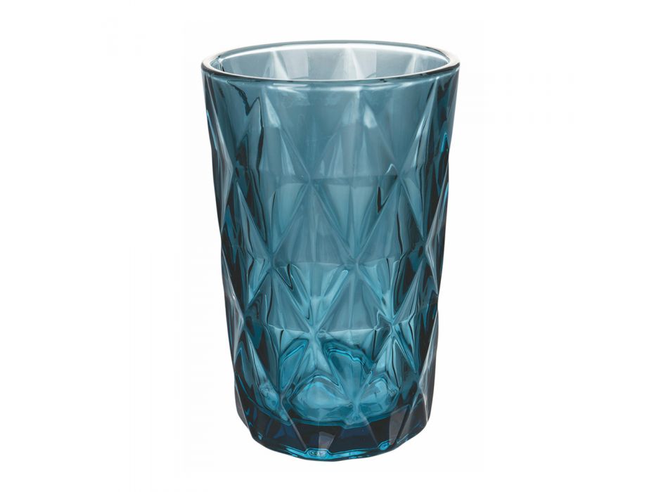 Hoge bekers in gekleurd glas voor drankenservice 12 stuks - Renaissance Viadurini
