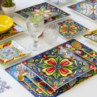 Transparant Glazen Waterglazen met Gesneden Decoraties 12 Stuks - Rocca Viadurini