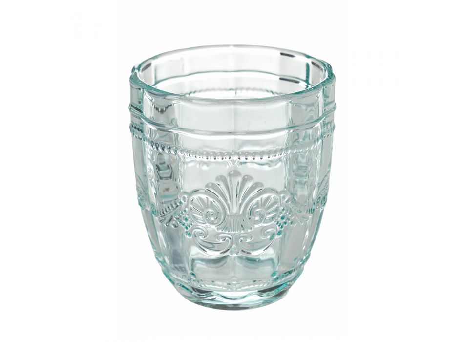 Glasservies Waterglazen met Arabescato Decoratie 12 Stuks - Schroef Viadurini
