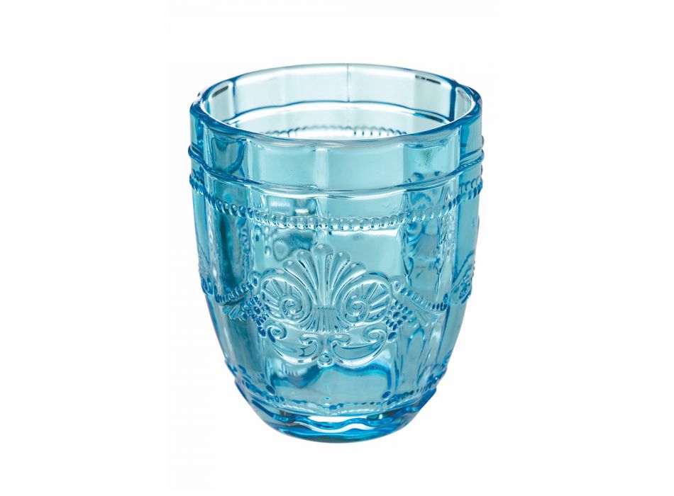 Glasservies Waterglazen met Arabescato Decoratie 12 Stuks - Schroef Viadurini