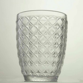 6-delige serveerbril in transparant glas voor water - optisch