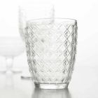 6-delige serveerbril in transparant glas voor water - optisch Viadurini