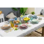 Modern Gekleurd Glas Versierde Glazen Serveerwater 12 Stuks - Mix Viadurini