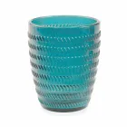 Modern Gekleurd Glas Versierde Glazen Serveerwater 6 Stuks - Mix Viadurini