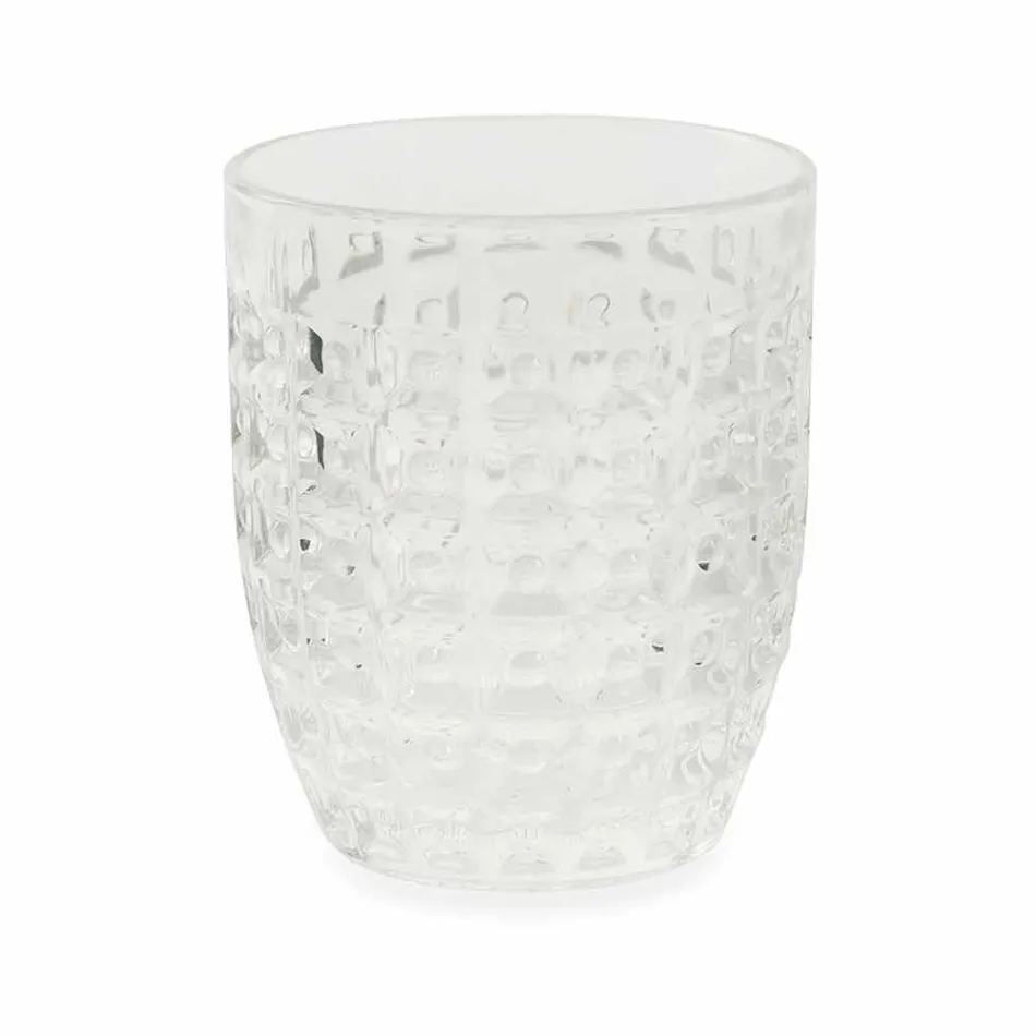 Modern Gekleurd Glas Versierde Glazen Serveerwater 6 Stuks - Mix Viadurini