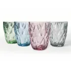 Glazen Waterglazen Gekleurd Servies 12 Stuks - Renaissance Viadurini