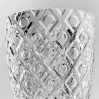 Gedecoreerde transparante glazen glazen, modern waterservice 12 stuks - mix Viadurini