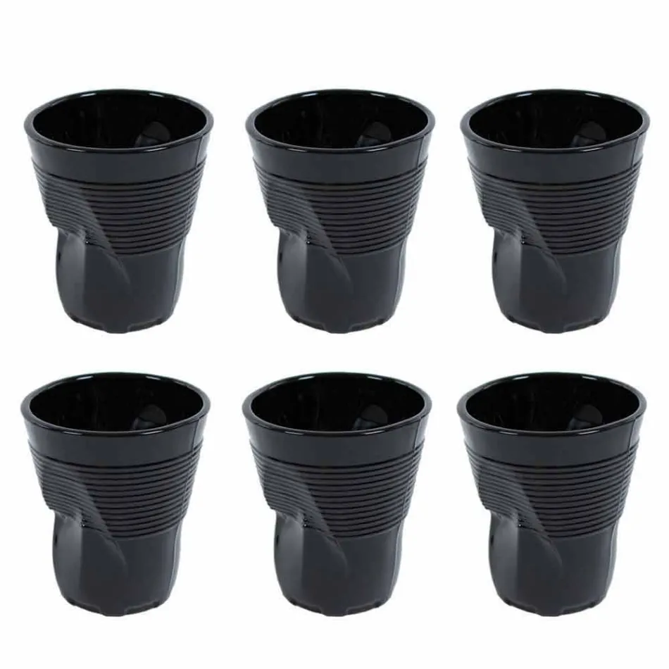 Modern gekleurde glazen waterglazen 6 stuks ontwerp - Sarabi Viadurini