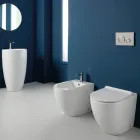 Aralia keramische bidet met één gat en cyclonische werking, modern design Viadurini