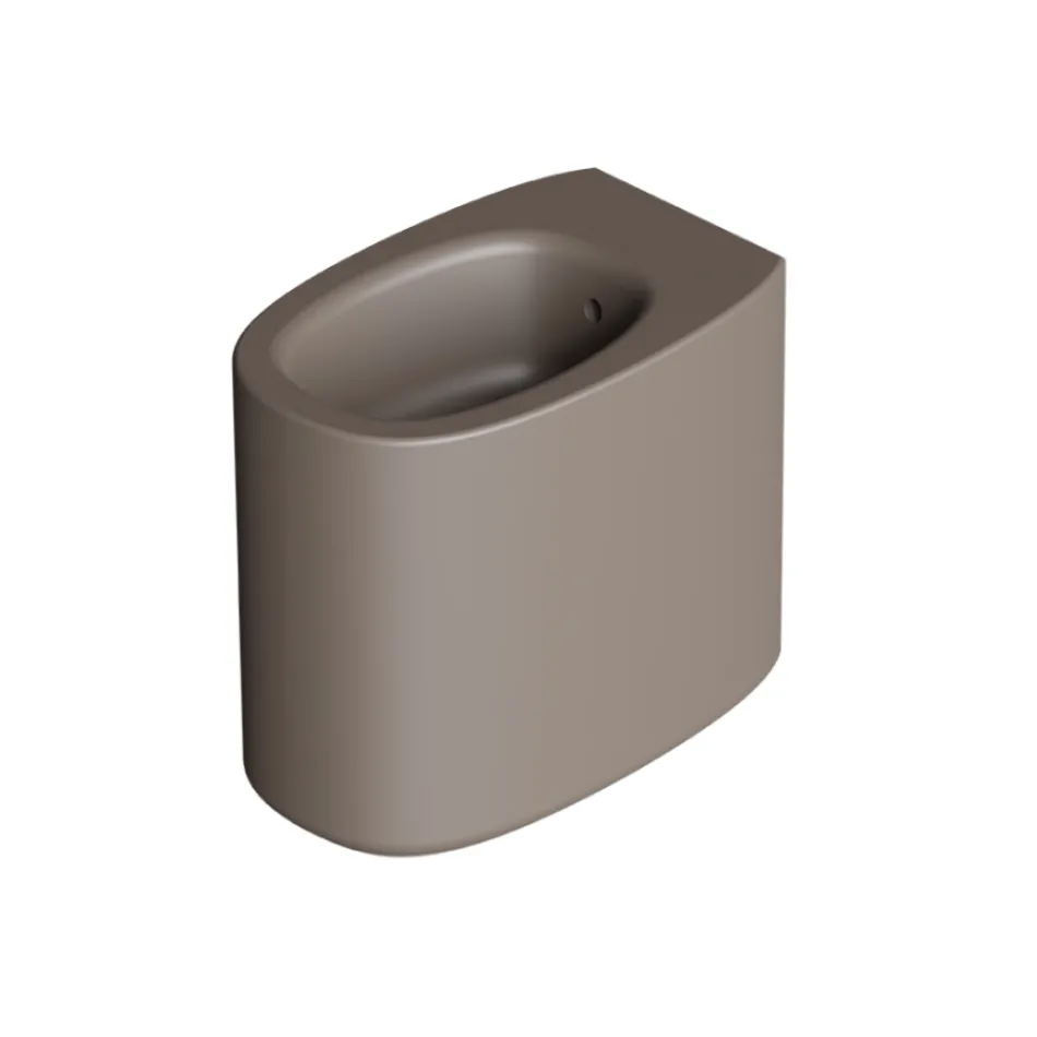 Vloergemonteerd keramisch bidet in diverse kleuren, made in Italy - Girl Viadurini