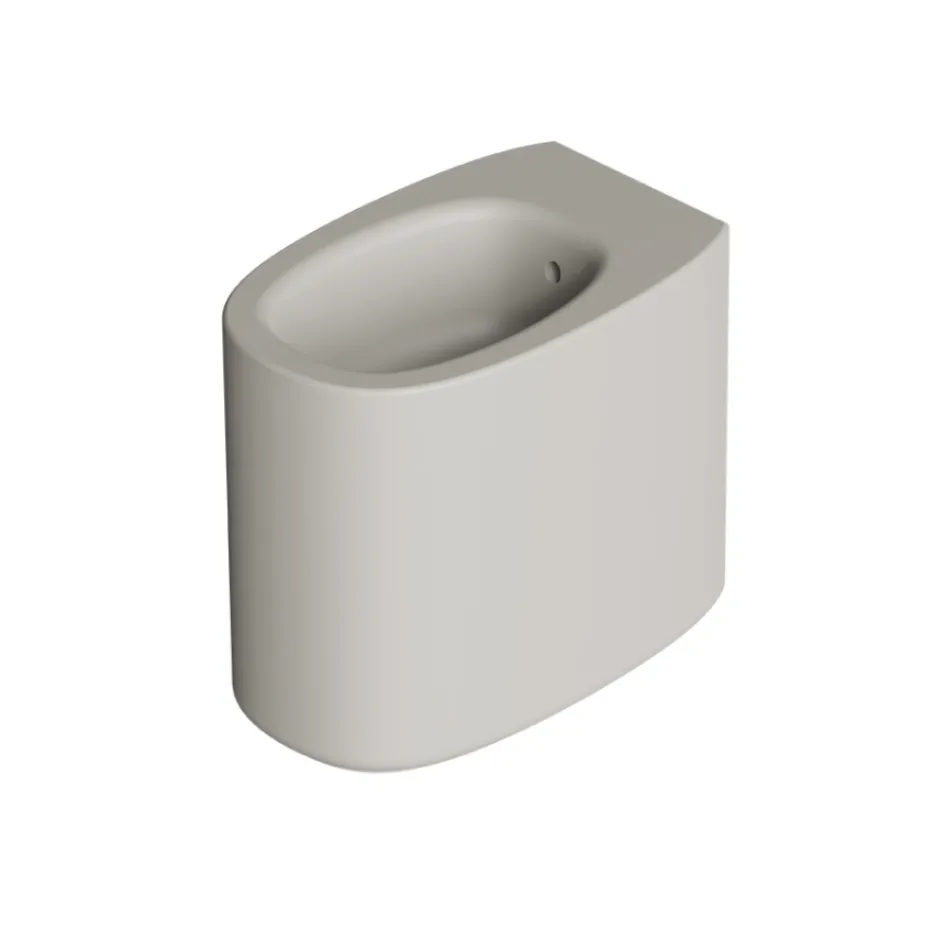 Vloergemonteerd keramisch bidet in diverse kleuren, made in Italy - Girl Viadurini