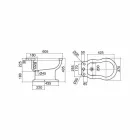 Klassiek wit bidet in wit keramiek Gemaakt in Italië - Paulina Viadurini