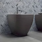 Vloer bidet in wit of gekleurd Trabia geglazuurd keramiek Viadurini