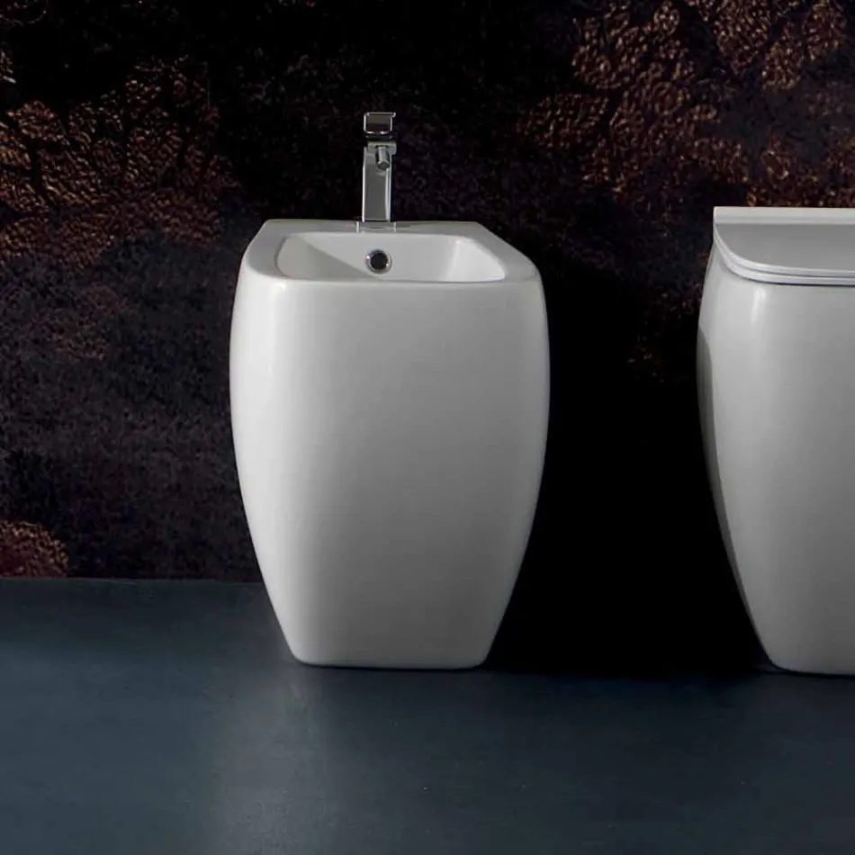 Wit ceramisch bidet met modern ontwerp Gais, made in Italy Viadurini