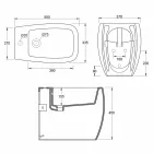 Wit ceramisch bidet met modern ontwerp Gais, made in Italy Viadurini