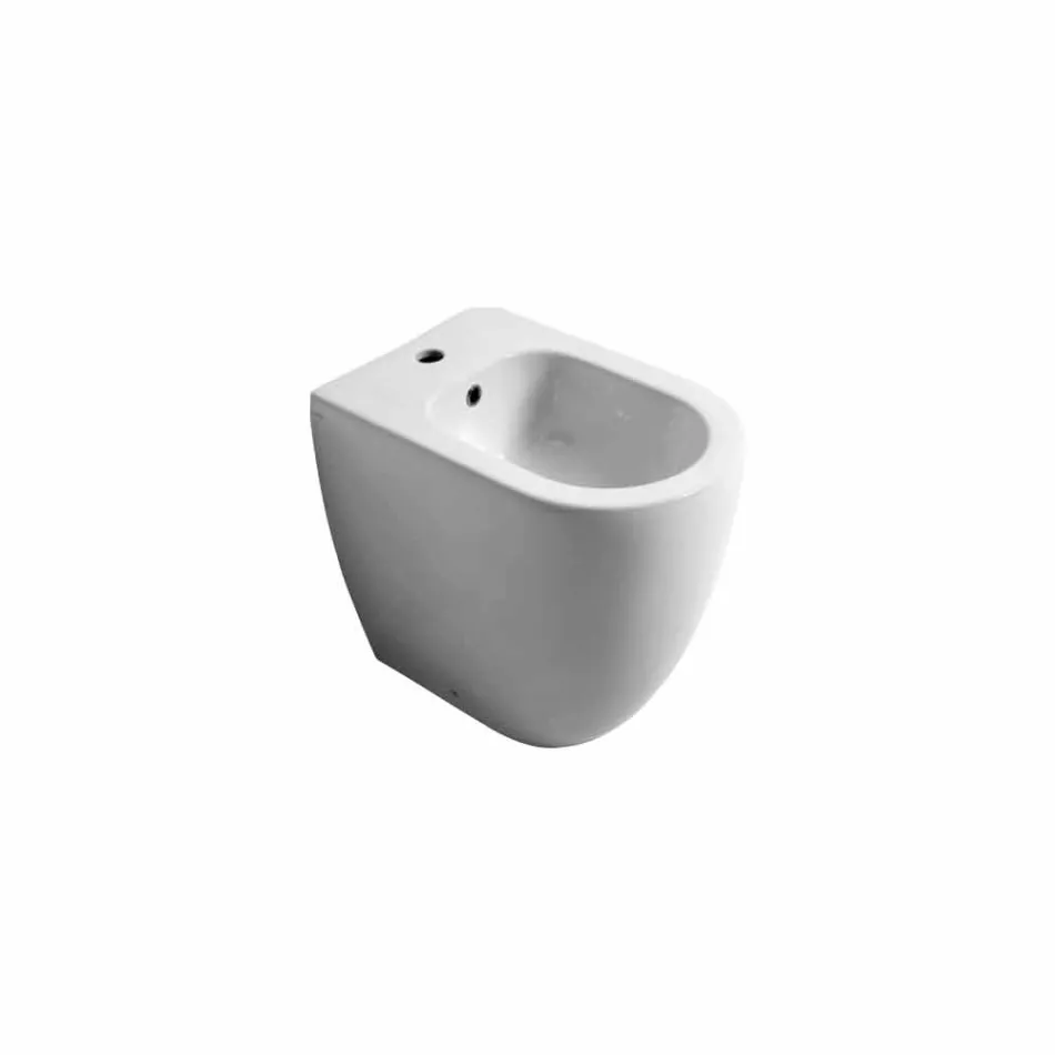 Bidet in modern design keramische Shine Plein Open Rimless H50 cm Viadurini