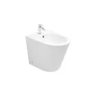 Vloerstaande bidet met één gat in wit keramiek met een modern design - Ginepro Viadurini