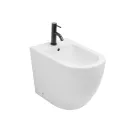 Vrijstaande bidet met één spoelgat, vervaardigd uit duurzaam wit keramiek met een modern design - Olmo Viadurini