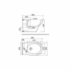 Klassiek bidet met één gat in wit keramiek Gemaakt in Italië - Marwa Viadurini