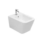 Wandbidet met één gat in wit keramiek met een elegant modern design - Giunco Viadurini