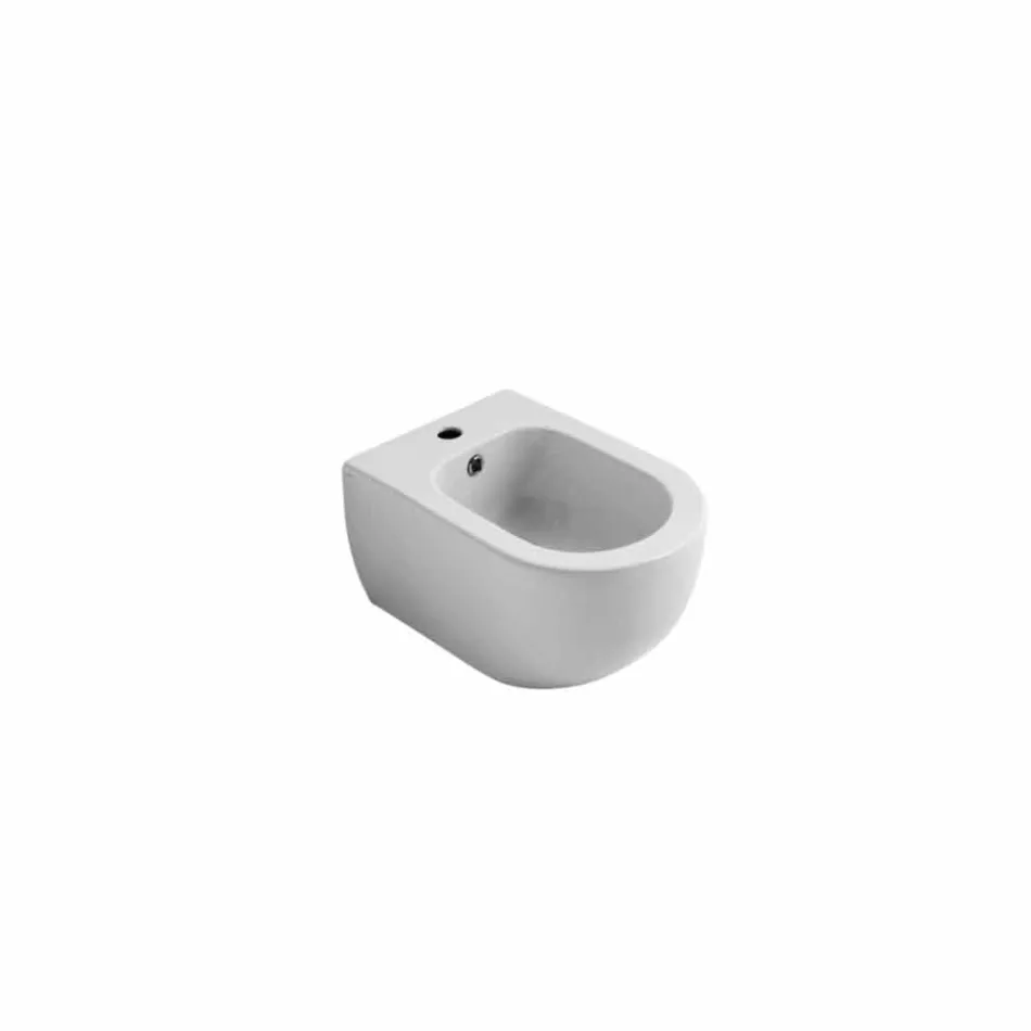 Hung bidet in modern design keramiek Star 55x35cm Made in Italy Viadurini