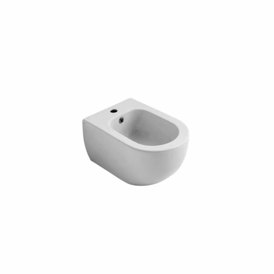 Bidet modern pendel wit keramiek Star 50x35cm Made in Italy Viadurini