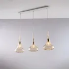 IJzeren rail met Pyrex-glas, gemaakt in Italië, voor interieurdecoratie - Corinto Viadurini