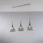 IJzeren rail met Pyrex-glas, gemaakt in Italië, voor interieurdecoratie - Corinto Viadurini