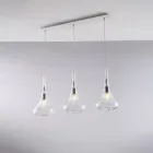 IJzeren rail met Pyrex-glas, gemaakt in Italië, voor interieurdecoratie - Corinto Viadurini