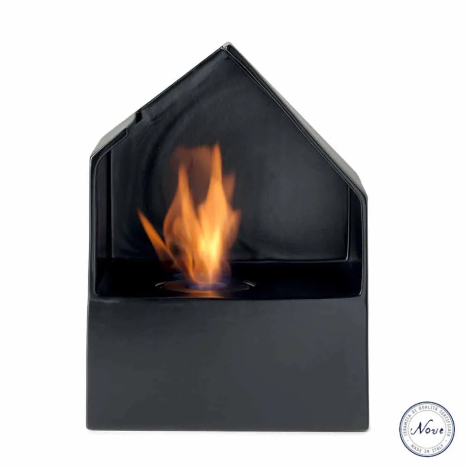 Biocamino Countertop keramische bio-ethanol en Curtis staal Viadurini